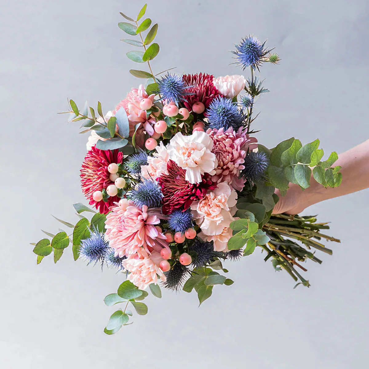 El Merlot - Ramo de flores azules y burdeos - Image 3