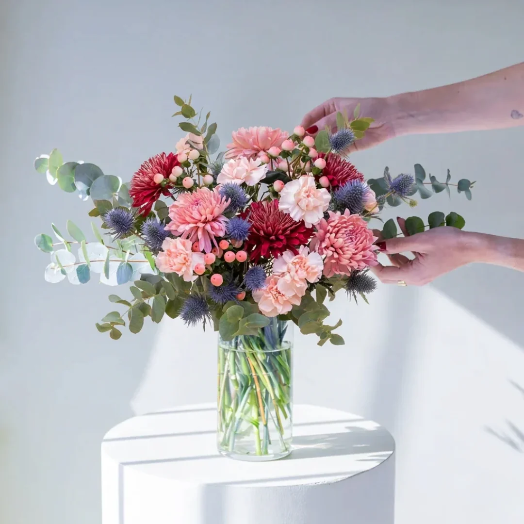 El Merlot - Ramo de flores azules y burdeos - Image 5