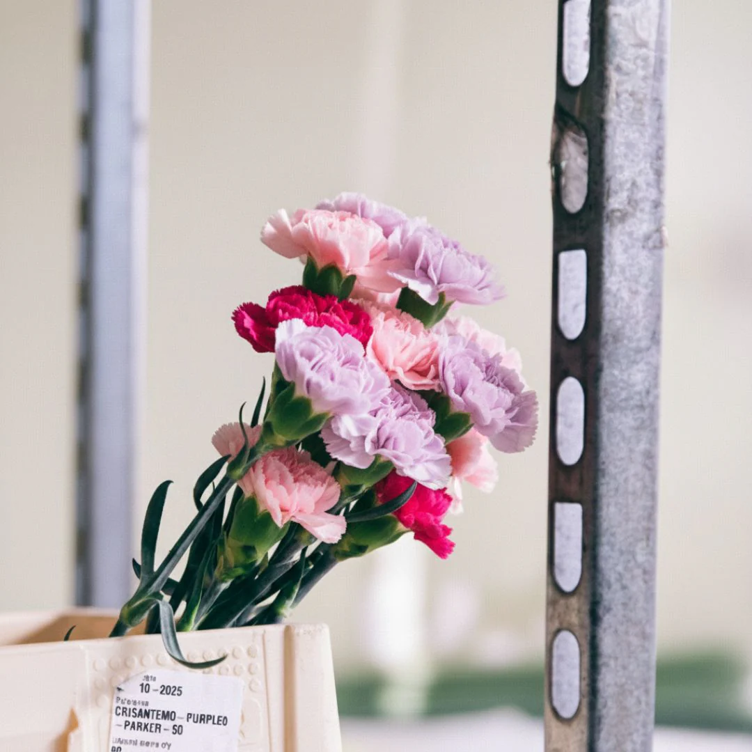 Jarrón con Claveles Rosas - Selección de claveles - Image 3